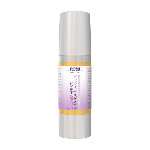 NOW Solutions, CoQ10 Antioxidant Serum, with Clinically Tested REVINAGE™ for Collagen Support, Visible Firming, 1-Ounce
