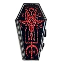 kreepsville 666 Baphomet Satanic Red Glitter Coffin Compact