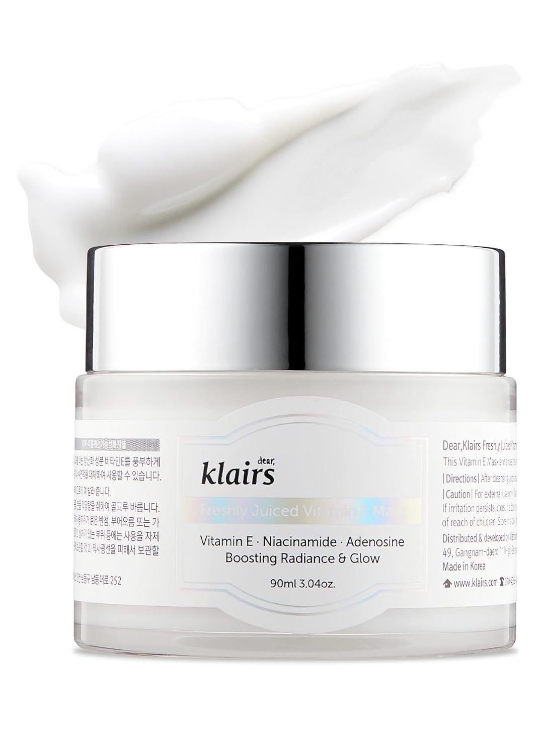 DearKlairs Freshly Juiced Vitamin E Mask - Korean Sleeping Mask with Niacinamide & Vitamin E for Hydrated, Glowing Skin, Nourishing Overnight Care