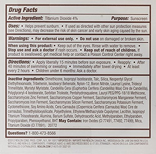 Revlon Foundation, New Complexion One-Step Face Makeup, Longwear Light Coverage with Matte Finish, SPF 15, Cream to Powder Formula