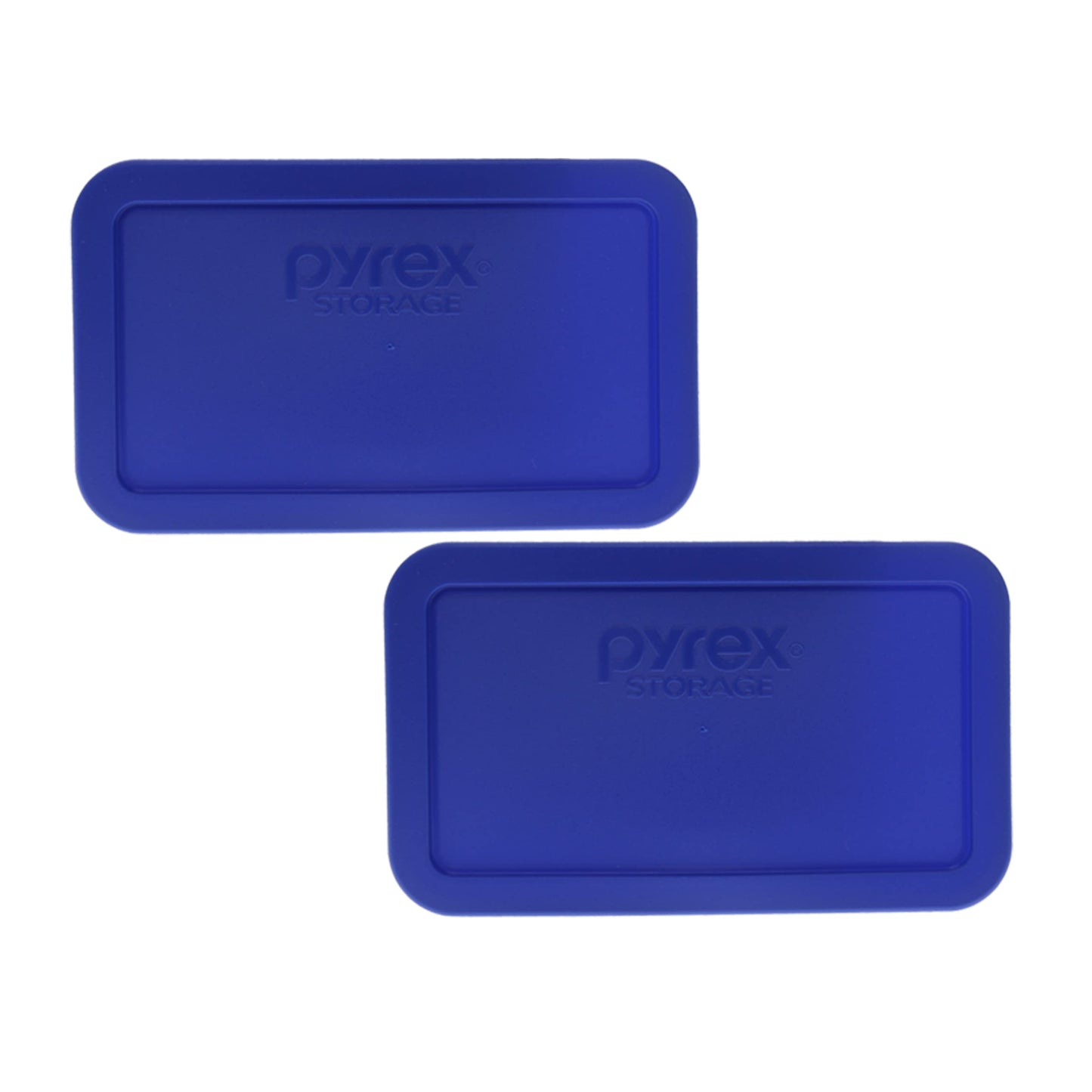 Pyrex 7214-PC 4.8 Cup Cadet Blue Food Storage Replacement Lid (2-Pack) - Made in USA