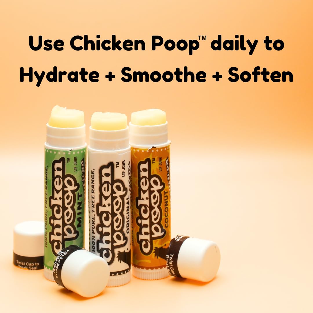 Simone Chickenbone Chicken Poop Lip Balm Display