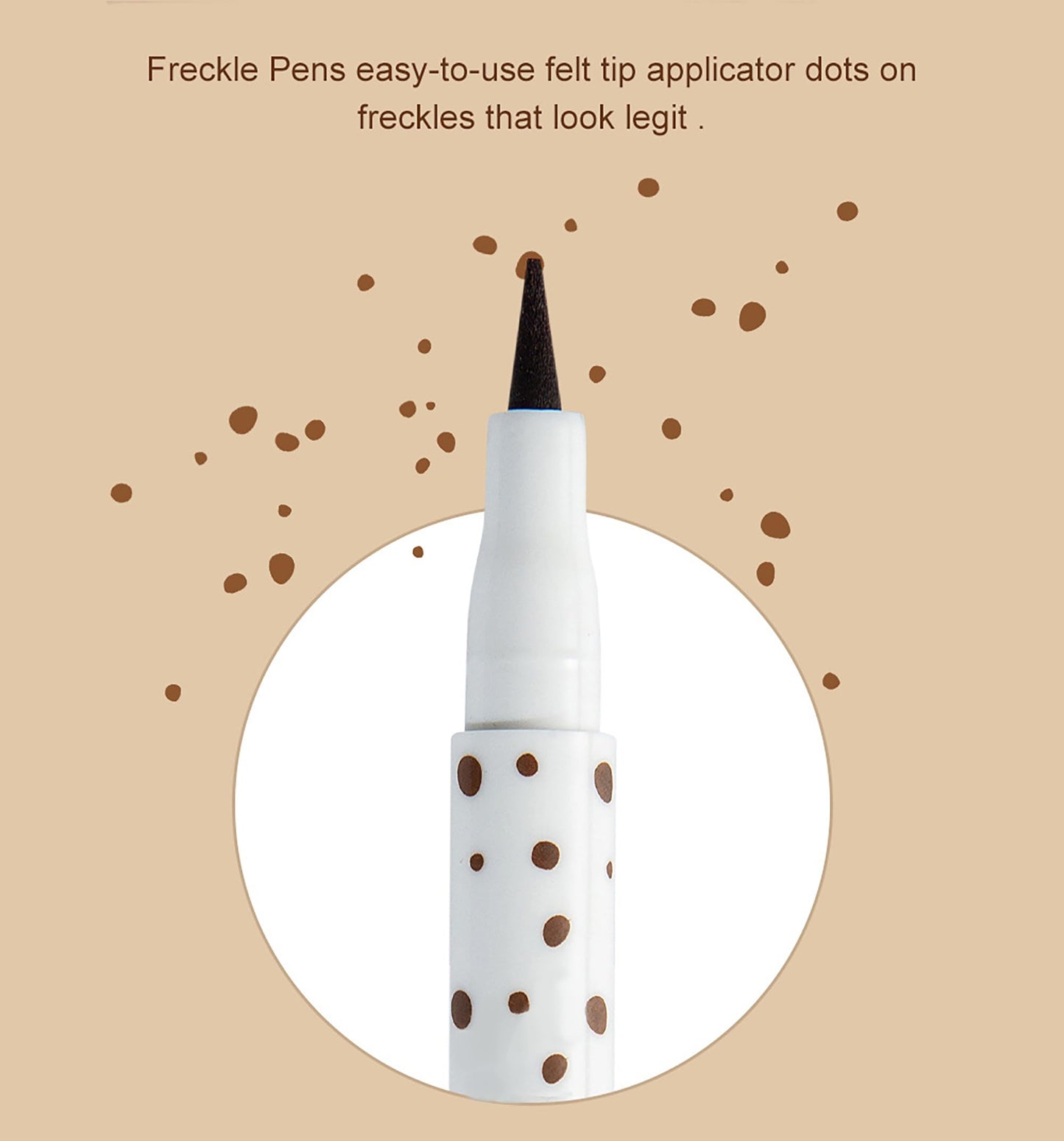 AKARY Freckle Pen Professional Lifelike Face Concealer Point Out Natural Waterproof Longlasting Soft Artificial Freckles Fine Makeup Freckle Pen Life