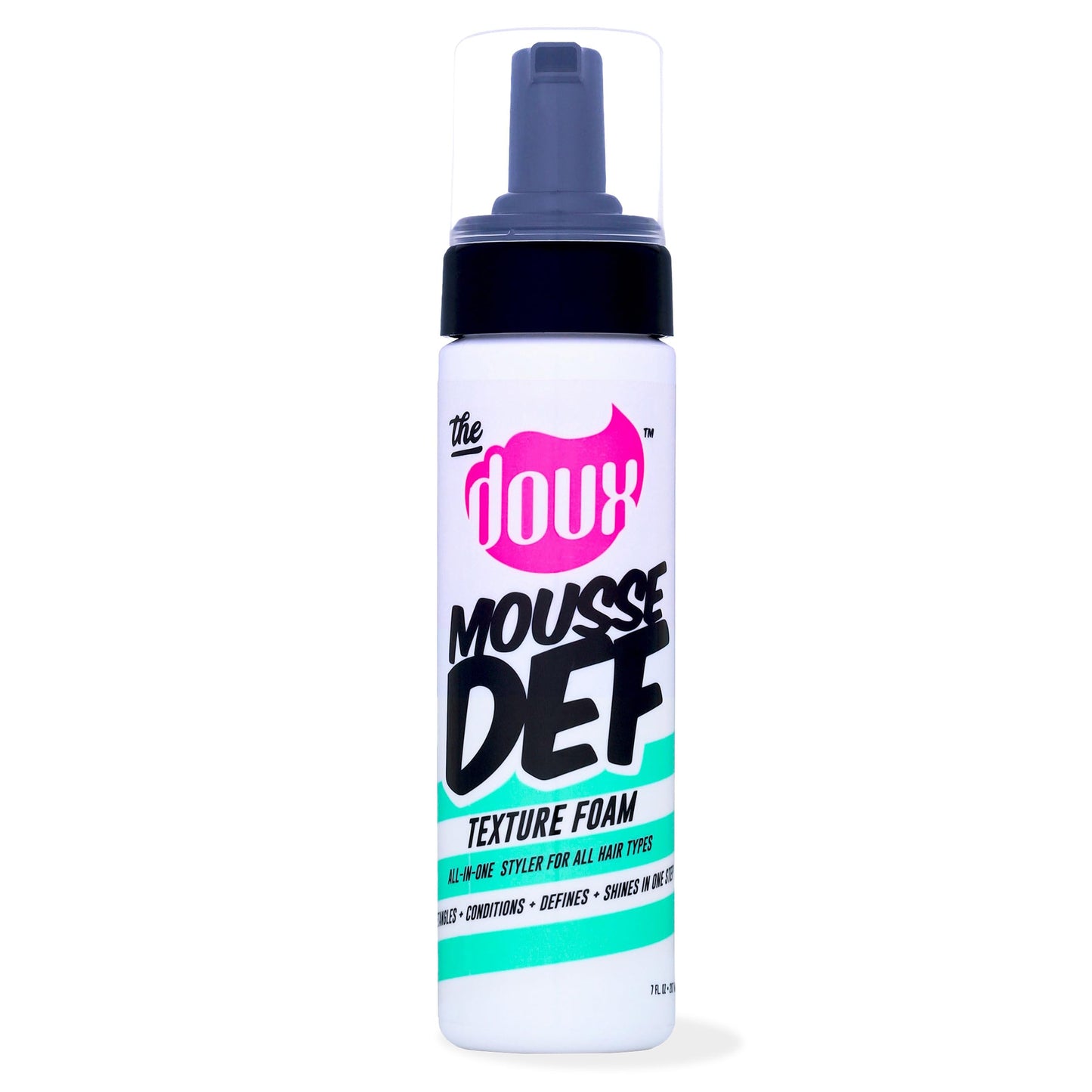 The Doux Multi-Use Mousse for Curly Hair - The Doux Mousse Def Texture Foam for Styling, Curl Definition, Volume & Shine - Curl Cream Alternative