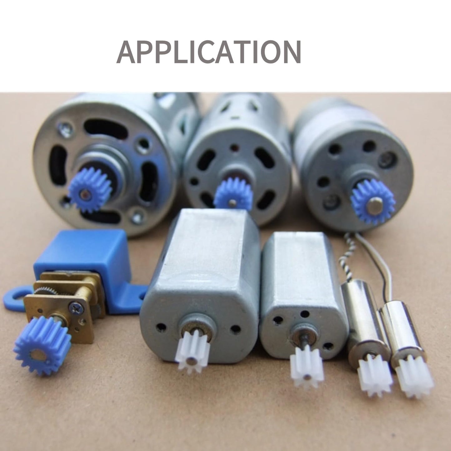 Walfront 26pcs Plastic Spindle Gear Set – Assorted Shaft Gears for DIY Robot, Car & Aircraft Models (2mm–4mm, White/Blue)