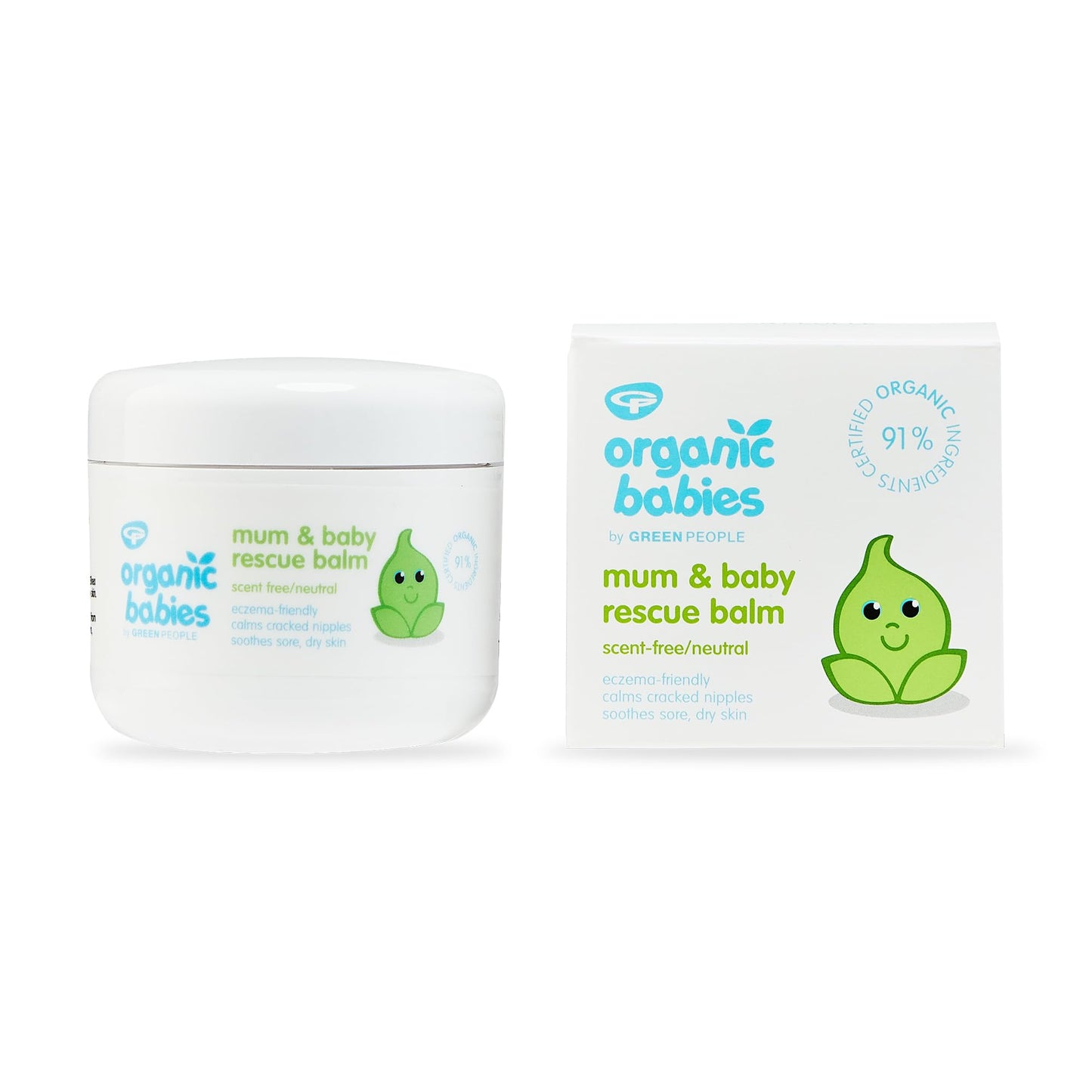 Green People Organic Babies Mum & Baby Rescue Balm - Scent Free (100ml)