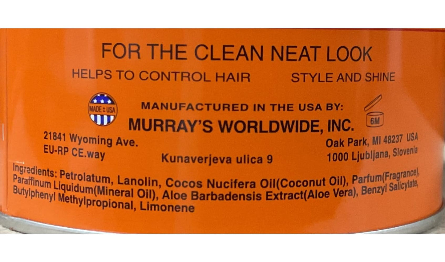 Murray's Super Light - Orange/Black 3 oz. (Pack of 6)