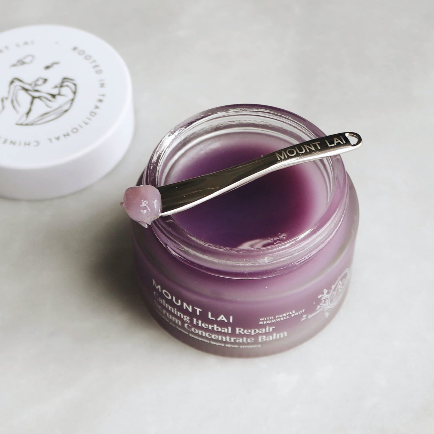Mount Lai Calming Herbal Repair Serum Concentrate Balm, Calming Herbal Repair Balm for Gua Sha, Support Cellular Repair, Soothes & Rejuvenates Skin