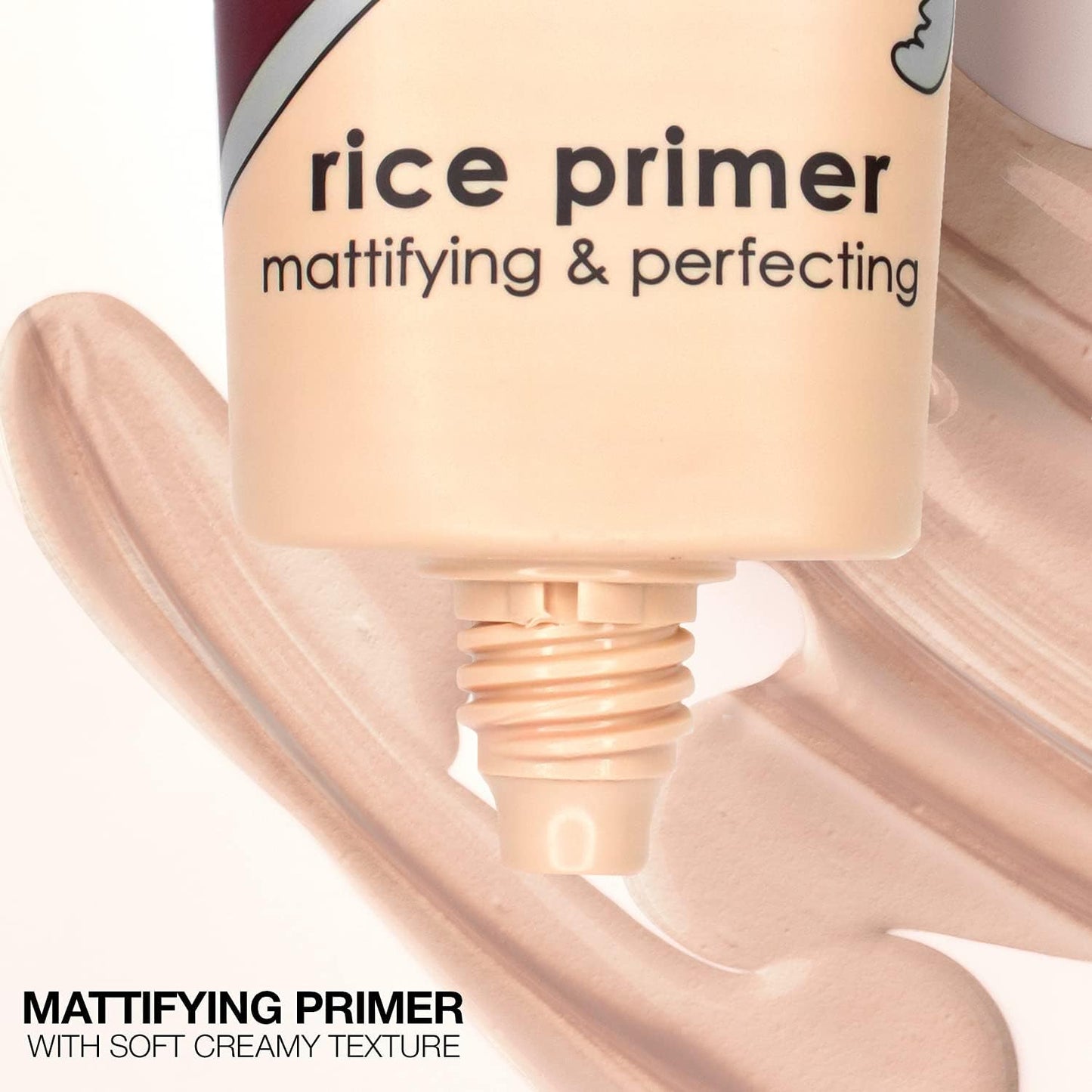 Palladio Rice Primer, Formulated with Natural Rice, Controls Oil on Your Skin and Locks in Makeup, Lightweight with a Smooth Matte Finish, Reduces