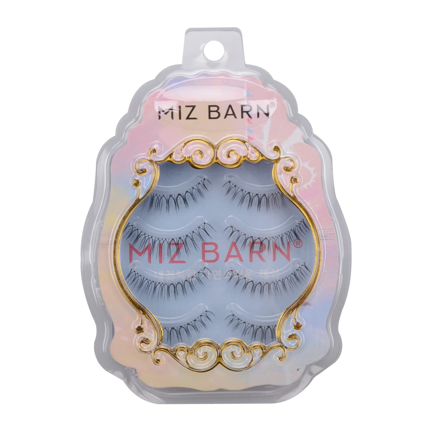 Miz Barn Daily Natural Look False Eyelashes,4 Pairs Natural Soft Lightweight Comfortable Short Lashes Clear Band Handmade Luxurious False