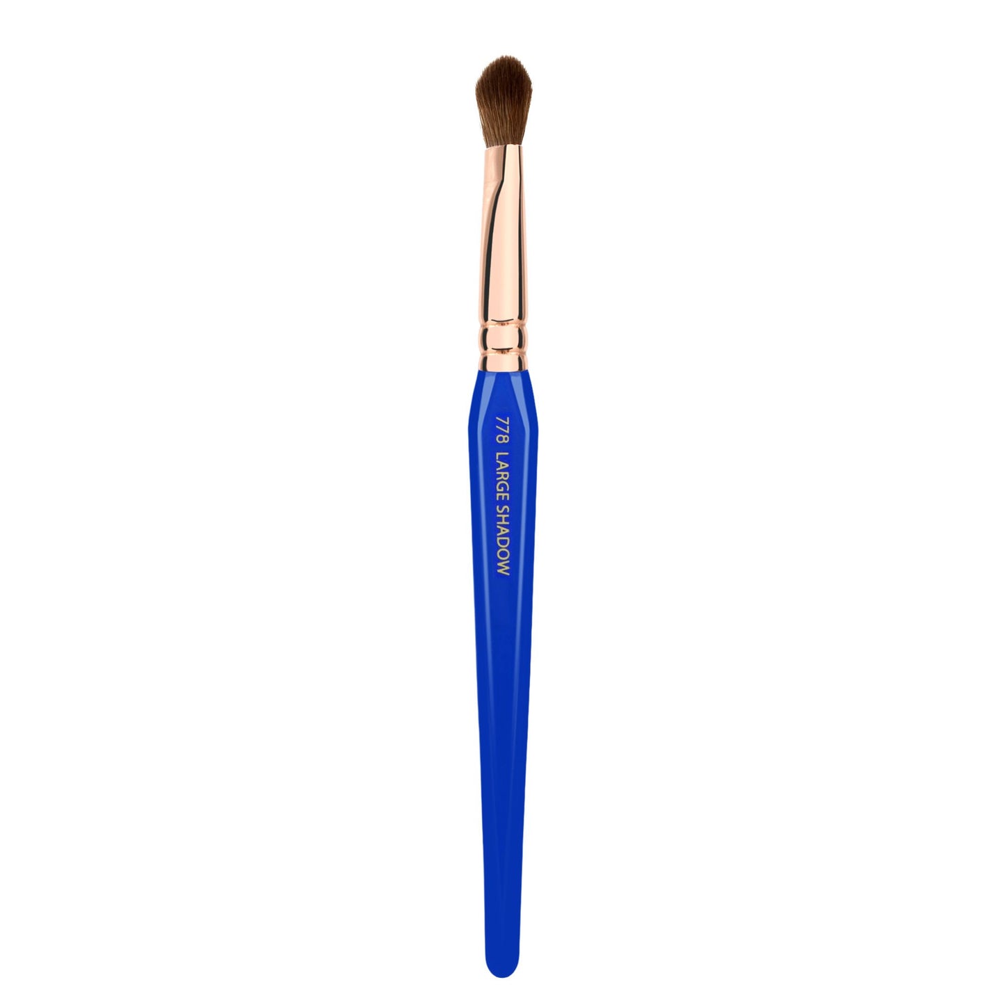 Bdellium Tools Professional Makeup Brush - Golden Triangle 778 Large Shadow - With All Vegan and Soft Synthetic Fibers, For Applying Shadow (Blue