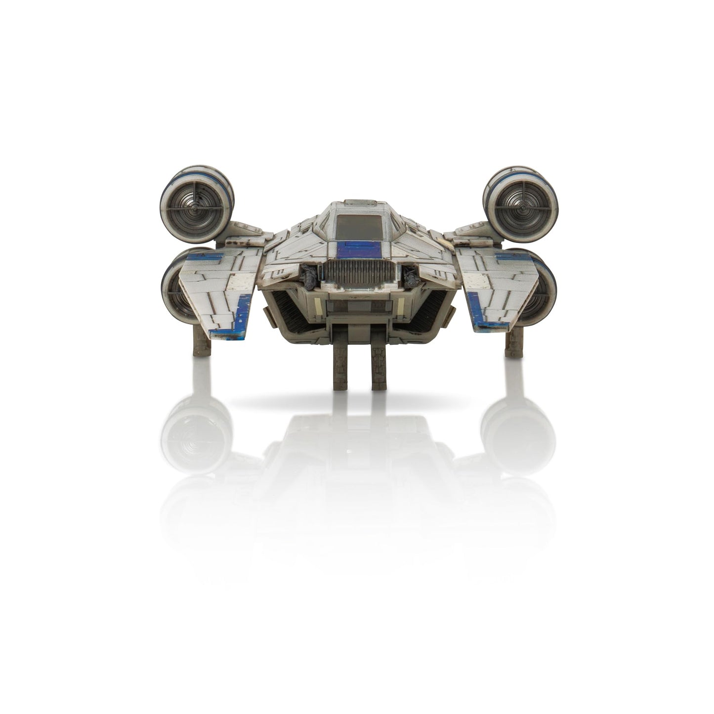 Jazwares Star Wars Micro Galaxy Squadron U-Wing Starfighter – 12" Vehicle with Foldout Wings, Troop Bay, Sniper Gun & 3 Micro Figures