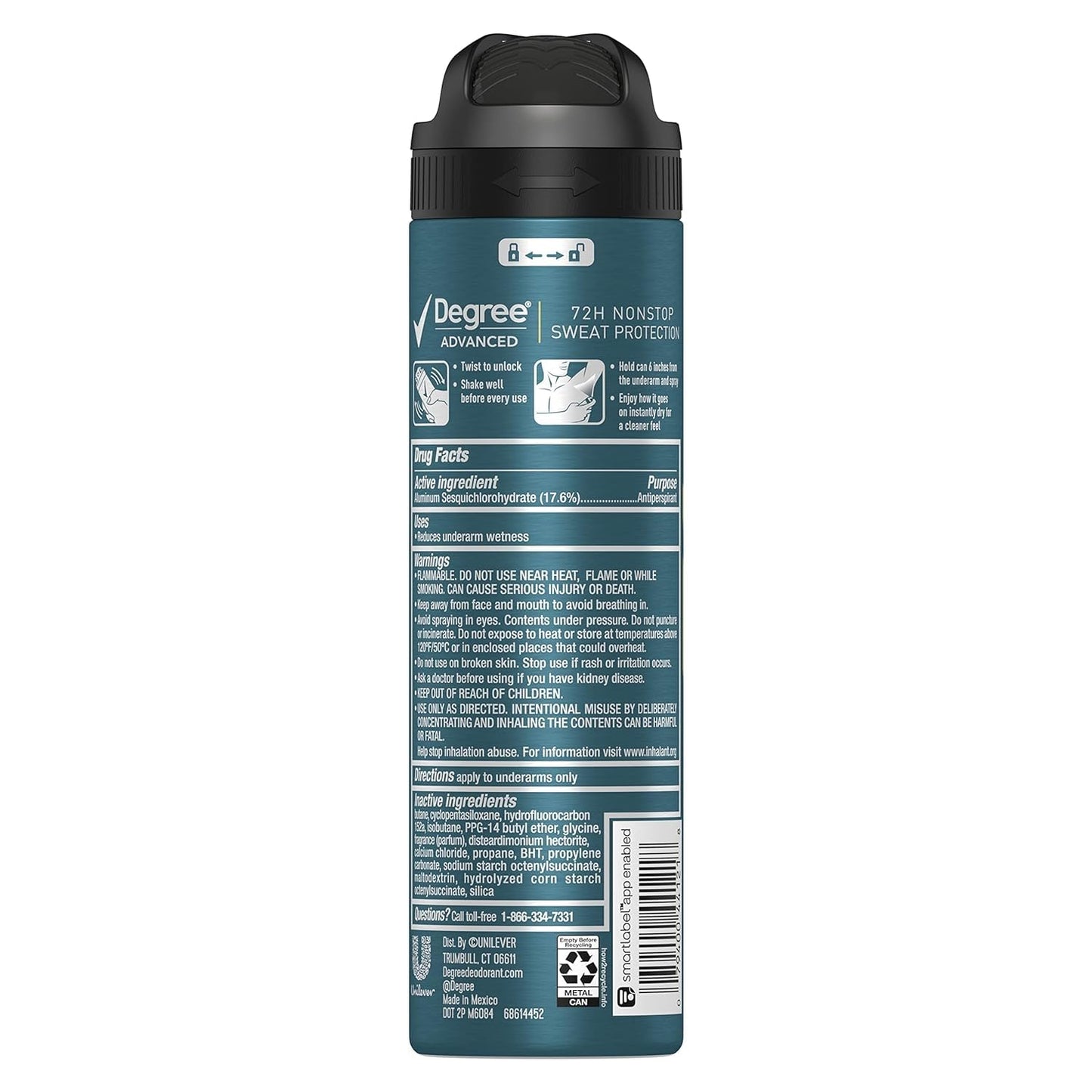 Degree Men Motion Sense Spray Antiperspirant, Sport Defense 3.8 oz (Pack of 10) Beauty and Personal Care Degree