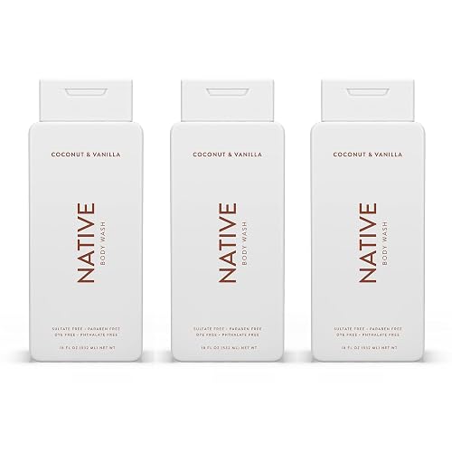 Native Body Wash Natural Body Wash for Women, Men | Sulfate Free, Paraben Free, Dye Free, with Naturally Derived Clean Ingredients Leaving Skin Soft