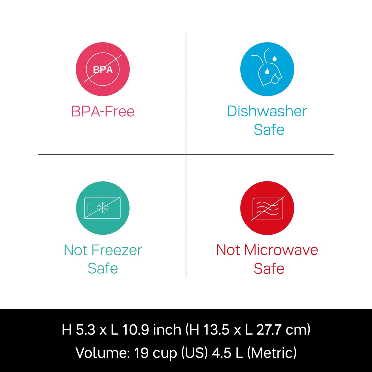 Tupperware Brand Thatsa Medium Prep & Storage Bowl, 4.5L (19 Cup) - Dishwasher Safe & BPA Free - Airtight, Leak-Proof Food Container with Lid…