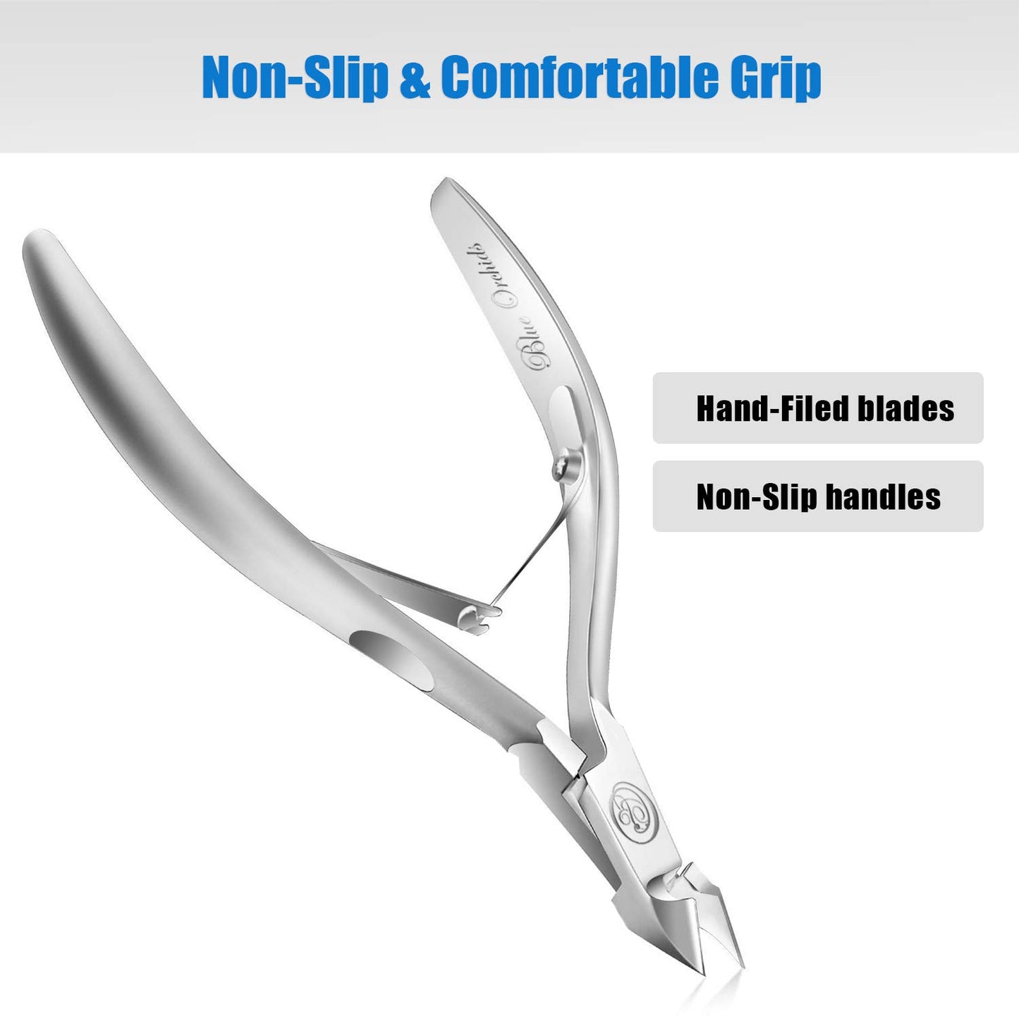 Cuticle Nipper with Cuticle Pusher-Professional Grade Stainless Steel Cuticle Remover & Cutter-Durable Manicure and Pedicure Tool-Beauty Tool Perfect