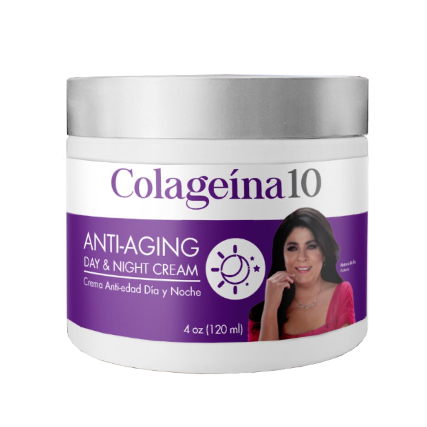 Colageina 10 Anti-Aging Day & Night Cream - Reduce the Appearance of Fine Lines & Wrinkles with Hydrolyzed Collagen and Hyaluronic Acid - 4 oz (120