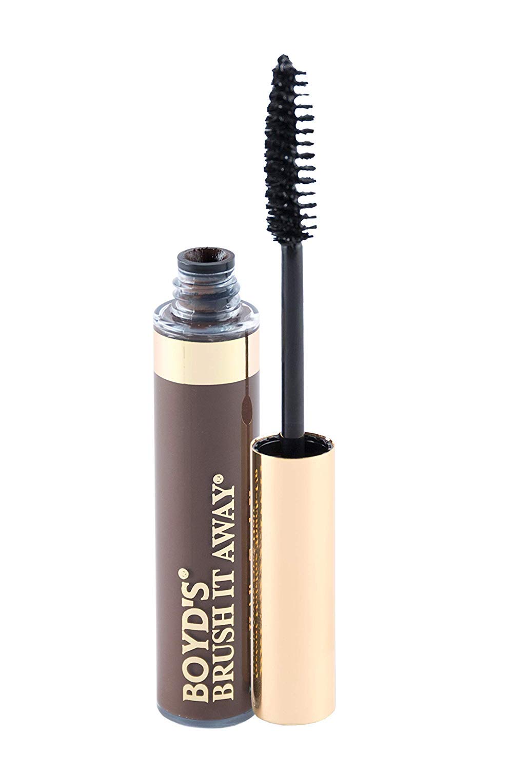 Boyd’s Brush It Away | Grey Hair Root Touch Up for Women & Men | Temporary Hair Color Mascara | Quick-Dry Water-Resistant Concealing Formula | Medium