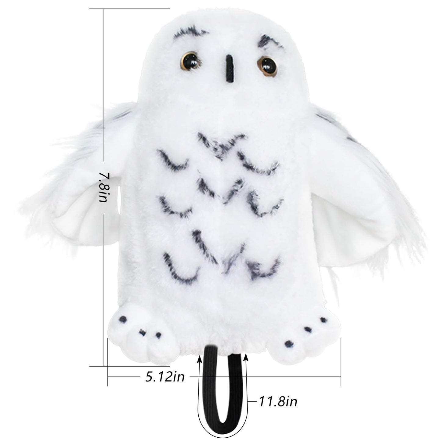 Wizard Costume Accessories Snowy Owl-Plush Stuffed Animal Halloween Cosplay Accessories for Kids