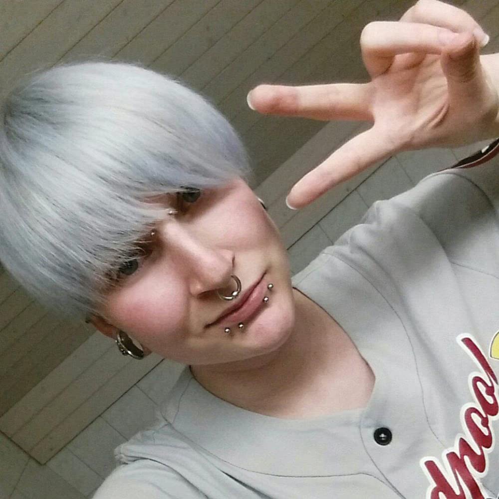 MANIC PANIC Classic Blue Steel Semi Permanent Hair Color - Cool Silver Hair Dye for Women & Men That Lasts 4-6 Weeks - Vegan, Ammonia & Cruelty-Free