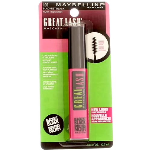 Maybelline Great Lash Mascara - Blackest Black - 2 Pack