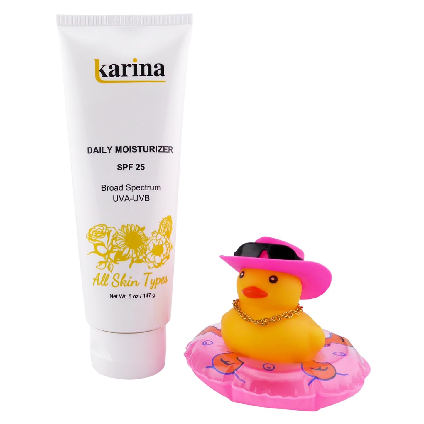 Karina Daily Moisturizer SPF 25, 5 fl oz (147 ml) - Broad Spectrum UVA/UVB, Peptides & Antioxidants, All Skin Types