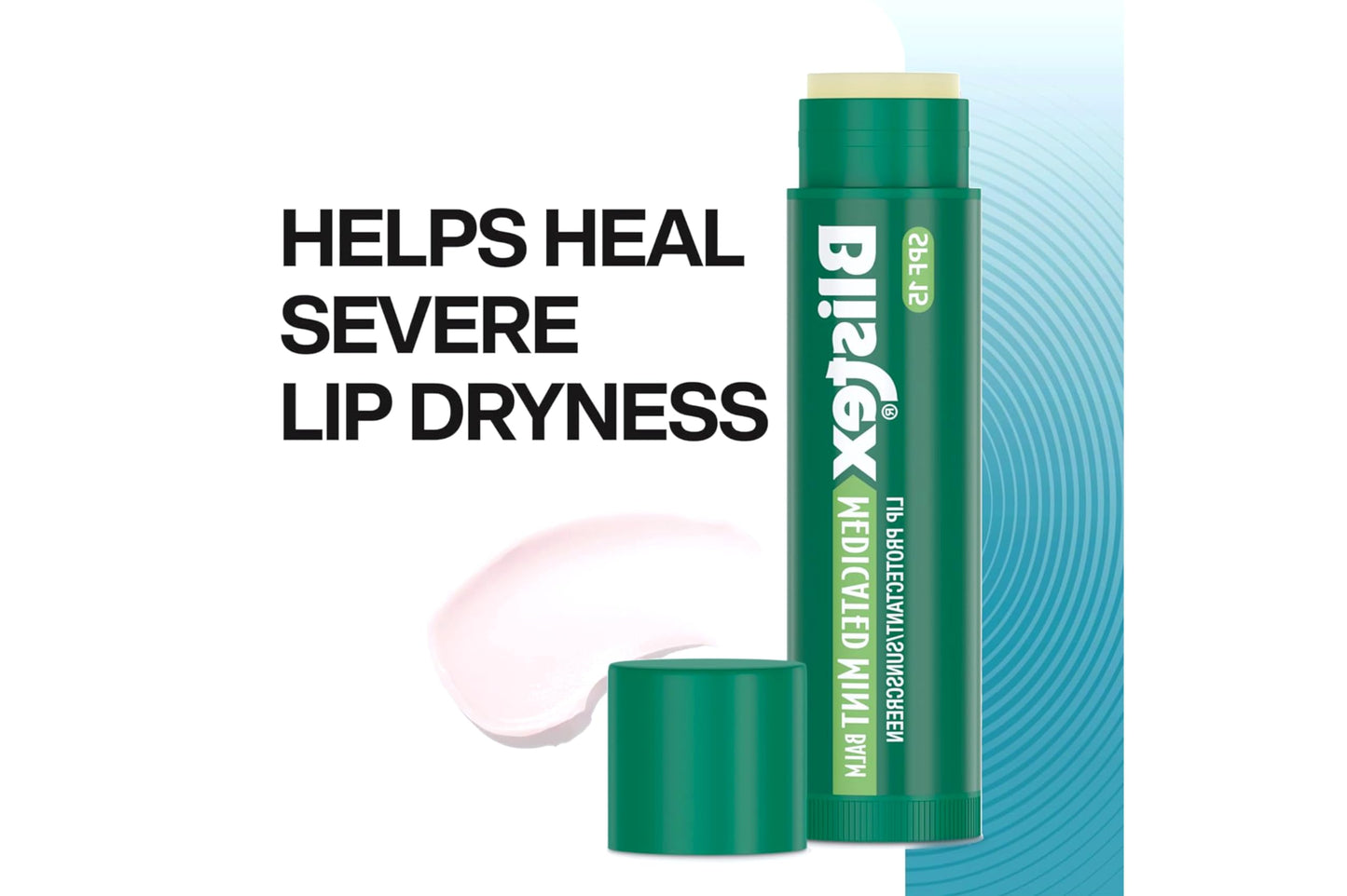 Blistex Medicated Mint Lip Balm, 0.15 Ounce (Pack of 24) - Prevent Dryness & Chapping, SPF 15 Sun Protection, Seals in Moisture, Hydrating Lip Balm
