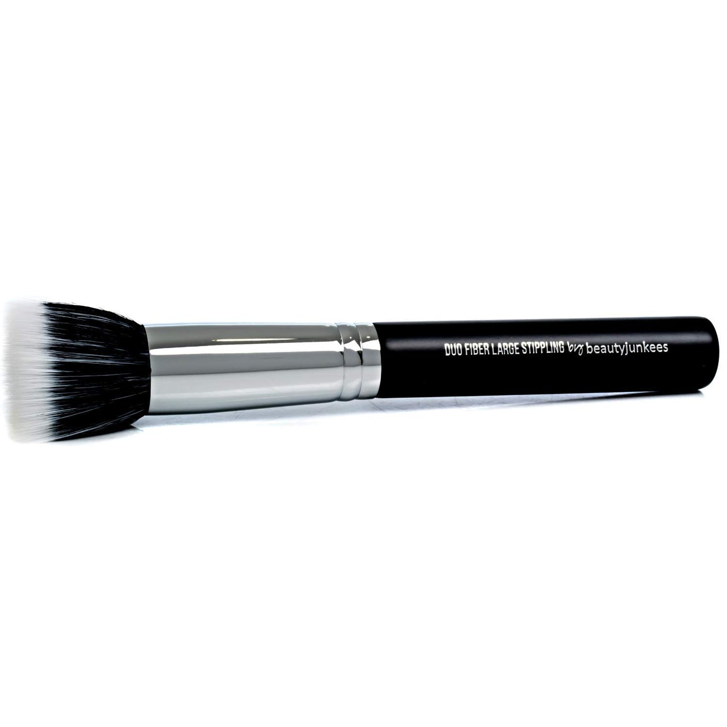 Beauty Junkees Stippling Brush Makeup Foundation Brush - Duo Fiber Synthetic Flat Top Stipple Blending Brush for Liquid Foundation, Cream Blush, Vegan