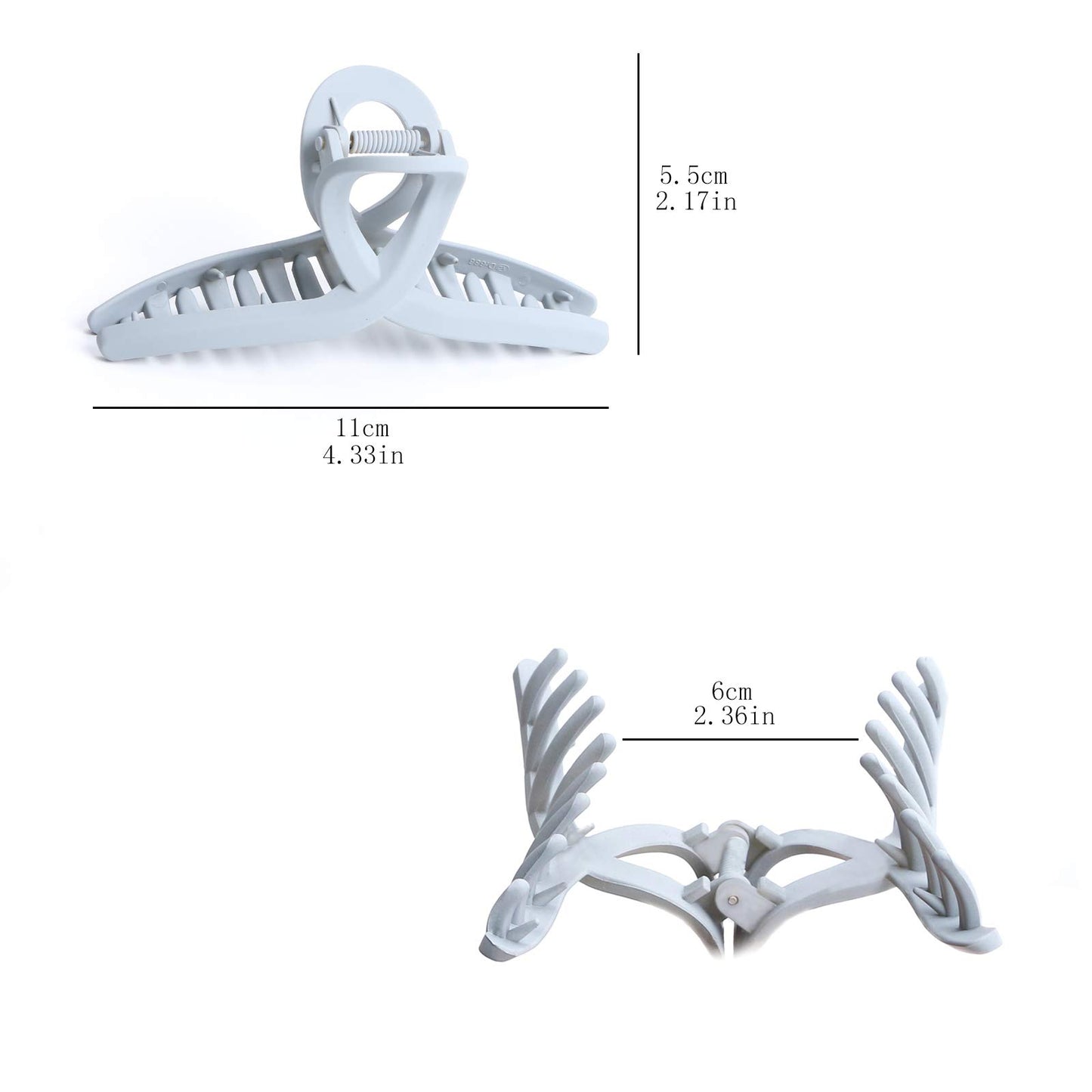 Hair Claw Clips No Slip Medium Matte 4.3 Inch Jaw Butterfly Clip for Long Thin Fine Thick Hair Women and Girls 4 Packs