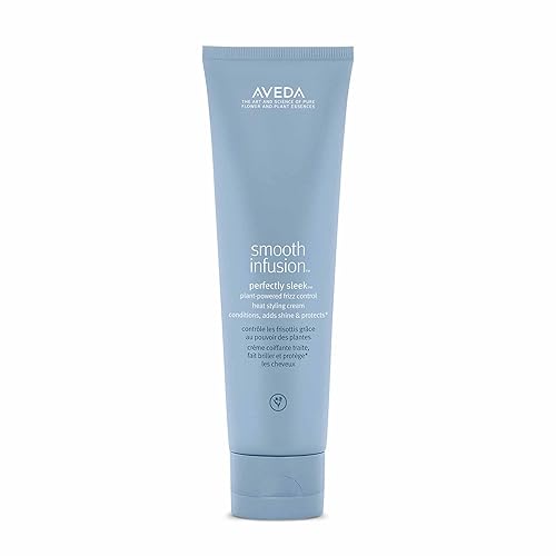 Aveda Smooth Infusion Perfectly Sleek | Heat-Activated Styling Cream | Curly & Coily Hair | Protects Against Frizz, Humidity & Heat | Silicone Free |