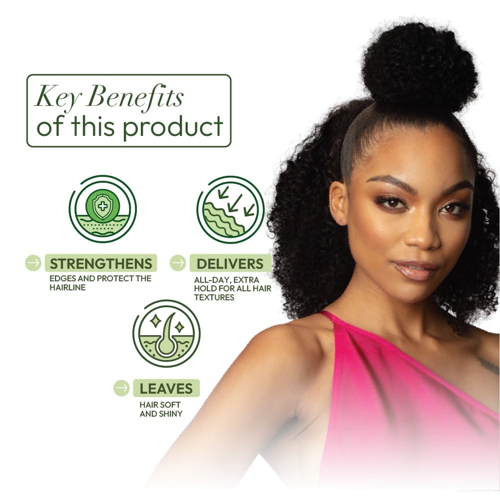 ORS Olive Oil Edge Control Hair Gel with Sweet Almond Oil for Strengthening 2.2 Ounces