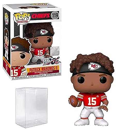 Visit the Funko Store Patrick Mahomes Vinyl Figure #119 (Bundled with Compatible Ecotek Pop Box Protector)