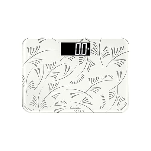 Escali Compact Digital Bathroom Travel Scale for Body Weight with Small Space-Saving Platform and High Capacity of 400 lb, Batteries Included