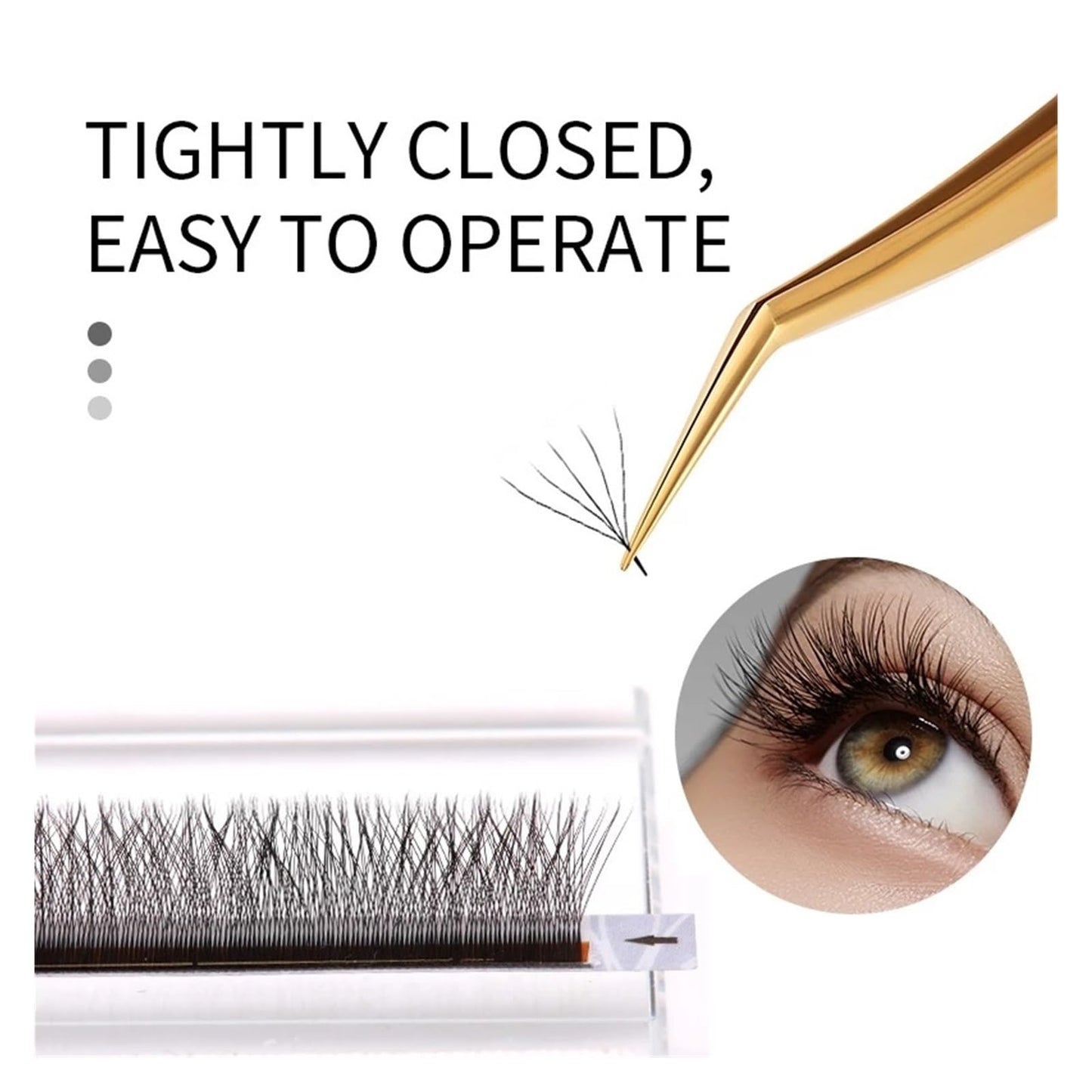 Eyelash Tweezer For False Eyelash Extension Lash Fan Eyebrows Nail Art Clip Cilia Gold Stainless Steel Tweezers Makeup Tools(Tweezers C) Beauty and Personal Care ZXYZXYZZ