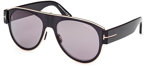 Tom Ford Sunglasses FT 1074 Lyle- 02 01C Shiny Rose Gold, Transp Grey, Black, t