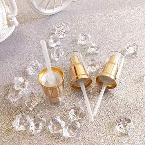 Sohynca 2pcs Replacement Pump for Foundation Bottle Compatible with Both Double Wear and Mac(Gold Color)