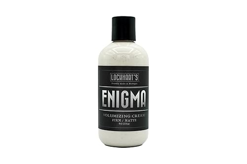 Lockhart’s Enigma Matte Cream Clay - Hair Styling Cream for Men - Firm, Long-Lasting Hold, Natural Matte Finish - Kaolin & Bentonite Clay for Volume