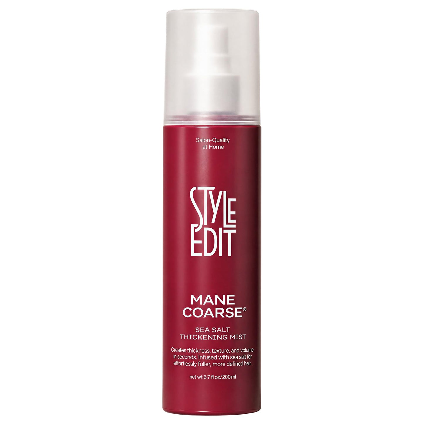 STYLE EDIT MANE COARSE™ Sea Salt Spray for Hair | Thickening Texturizing Spray for Men & Women | Instant Volume & Texture with Light Hold for Beach