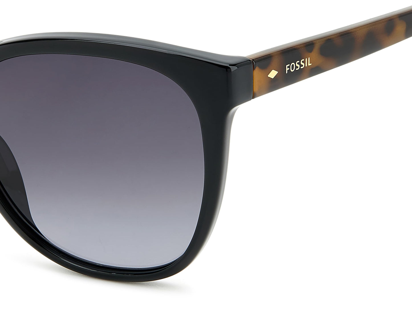 Fossil Women's FOS 3147/G/S Square Sunglasses, Black, 56MM