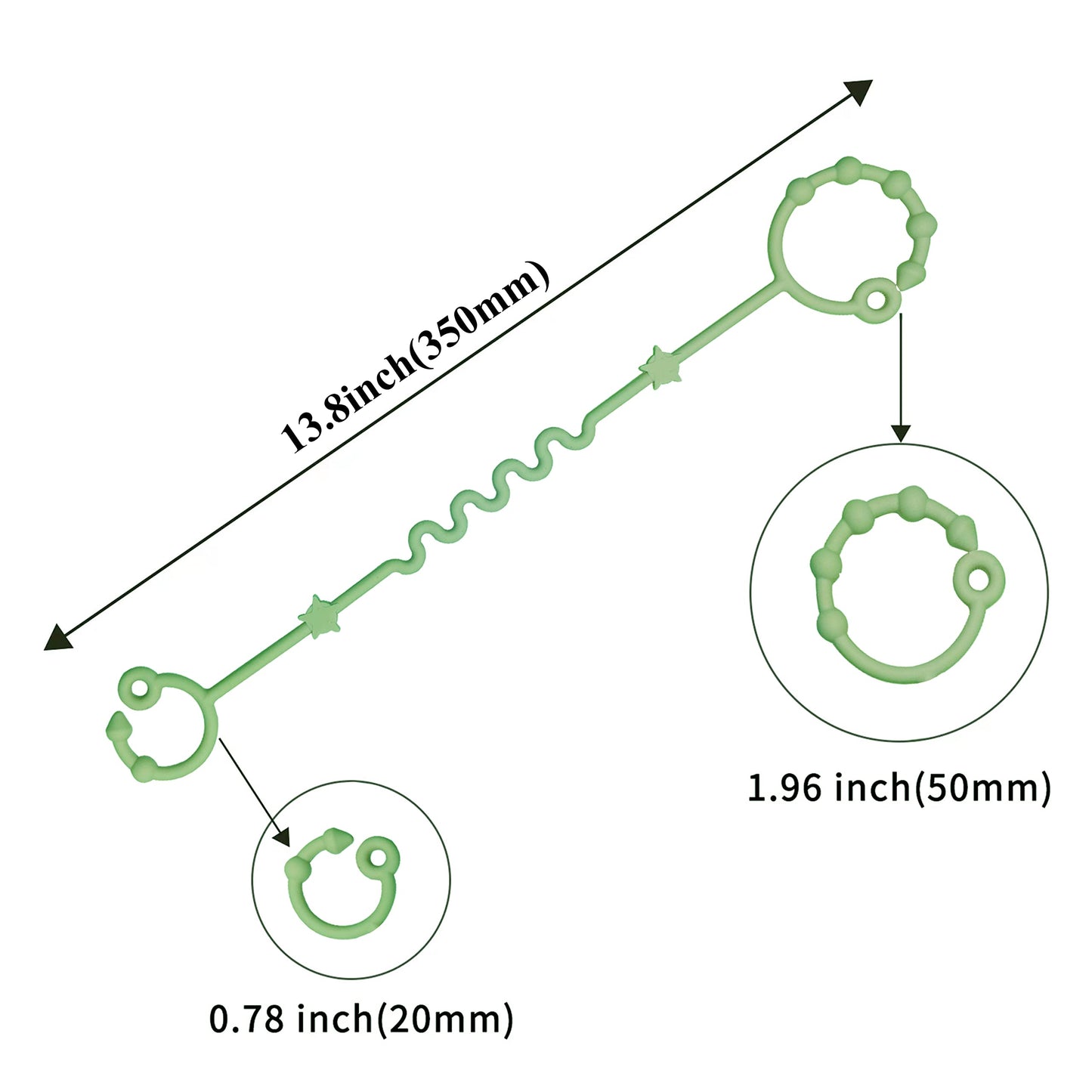 RTMOK Silicone Baby Toy Straps & Pacifier Clips for Car Seat, Stroller, High Chair, Crib, Teether & Rocking Chair Accessories