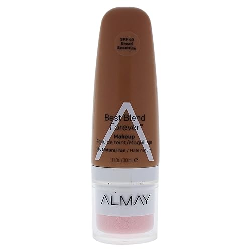 Almay Best Blend Forever Foundation, Natural Tan, 1 fl. oz., SPF 40 Broad Spectrum
