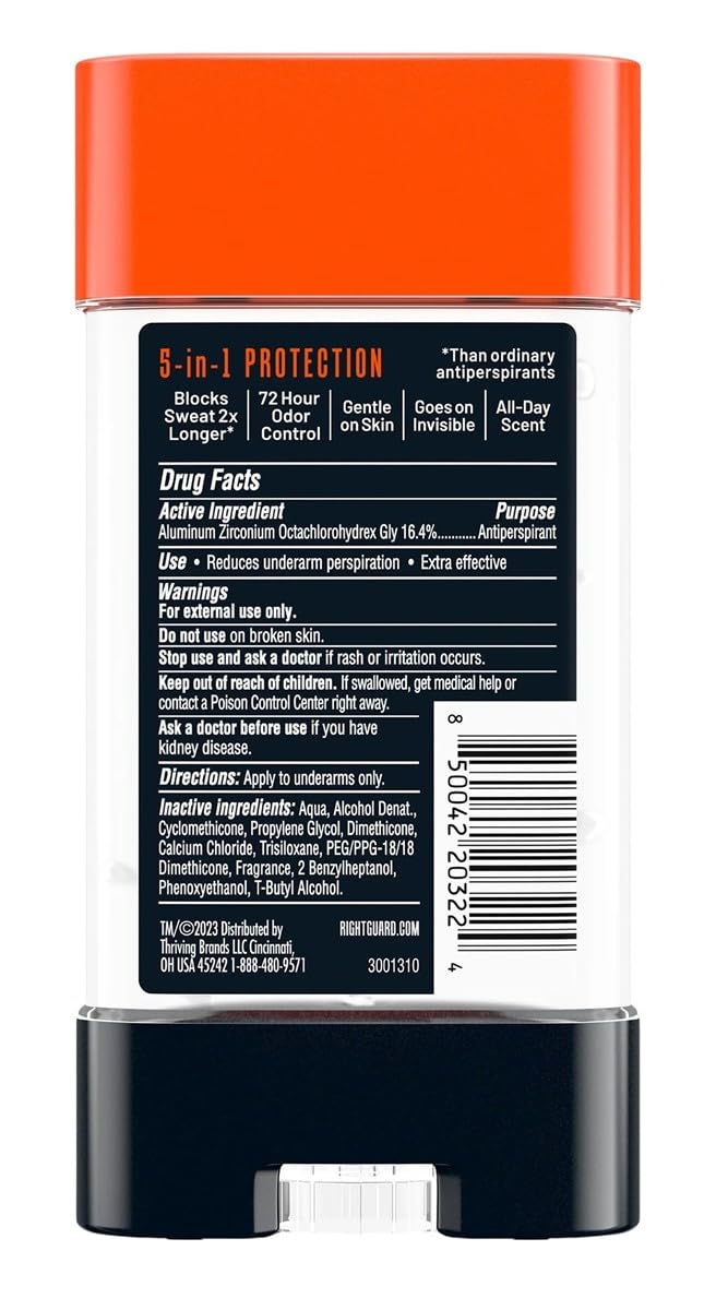 Right Guard Xtreme Defense Arctic Refresh Gel 4 Ounce Men (Pack of 3) Beauty and Personal Care Right Guard
