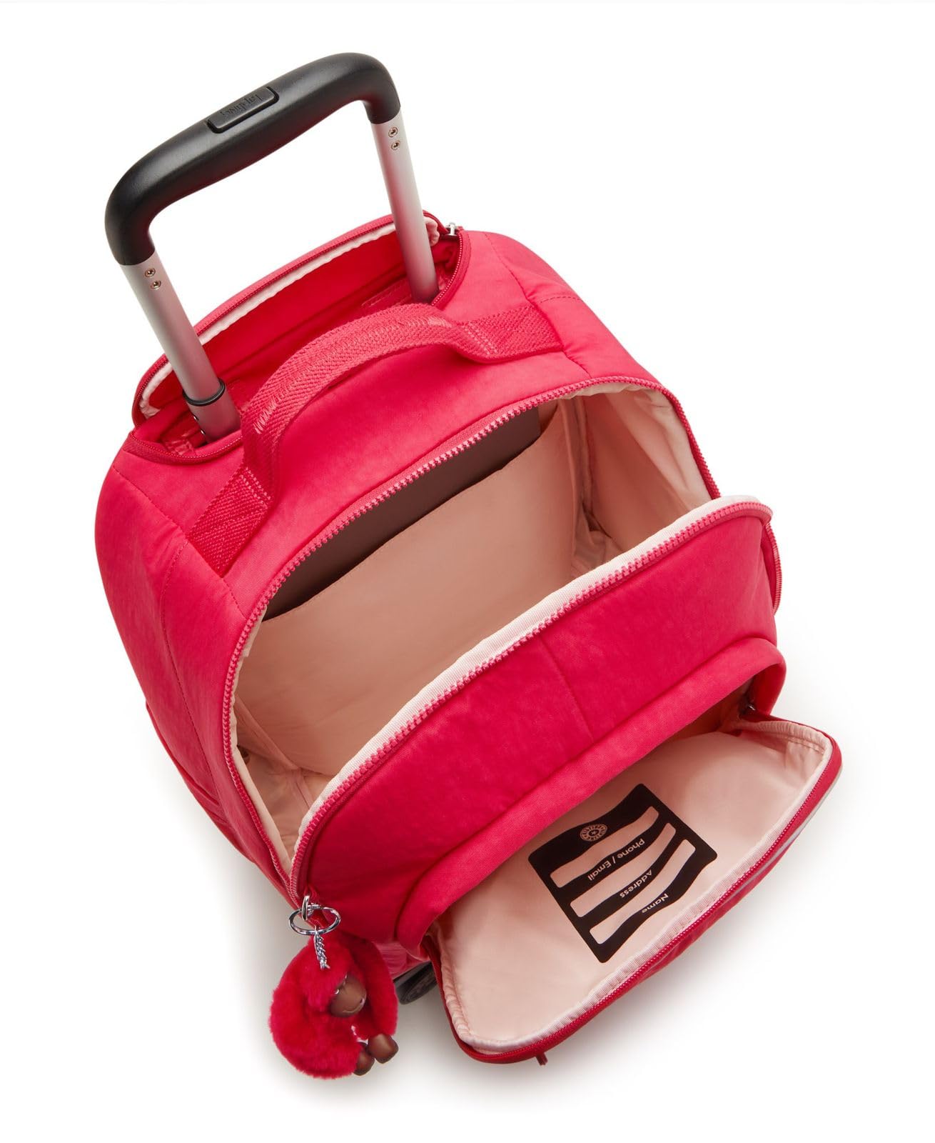 Kipling New ZEA, Kids Large 4 Wheeled Ergonomic Backpack, 50 cm, 26 L, 2.35 kg, True Pink, One Size, NEW ZEA