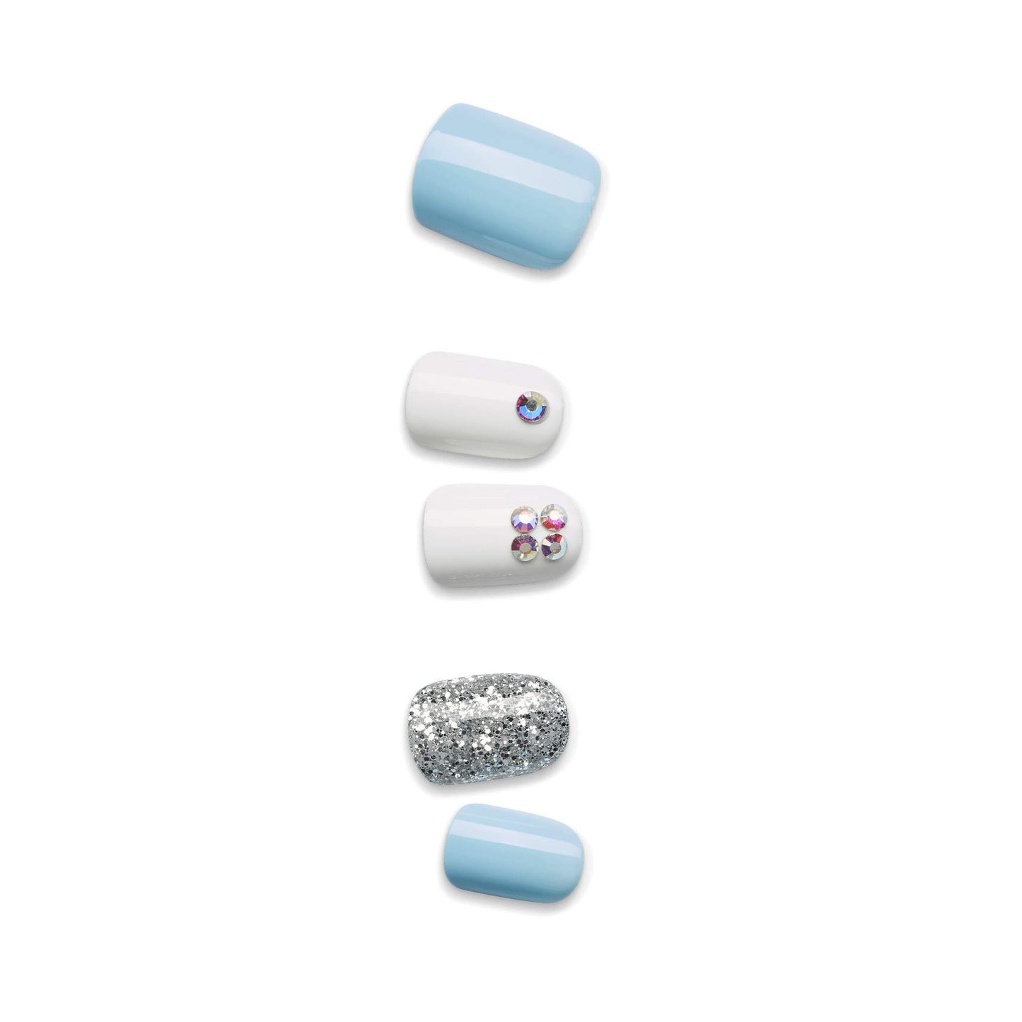 KISS imPRESS No Glue Mani Press On Nails, Design, 'I'd Rather Be', Multicolor, Short Size, Squoval Shape, Includes 30 Nails, Prep Pad, Instructions Beauty & Personal Care imPRESS