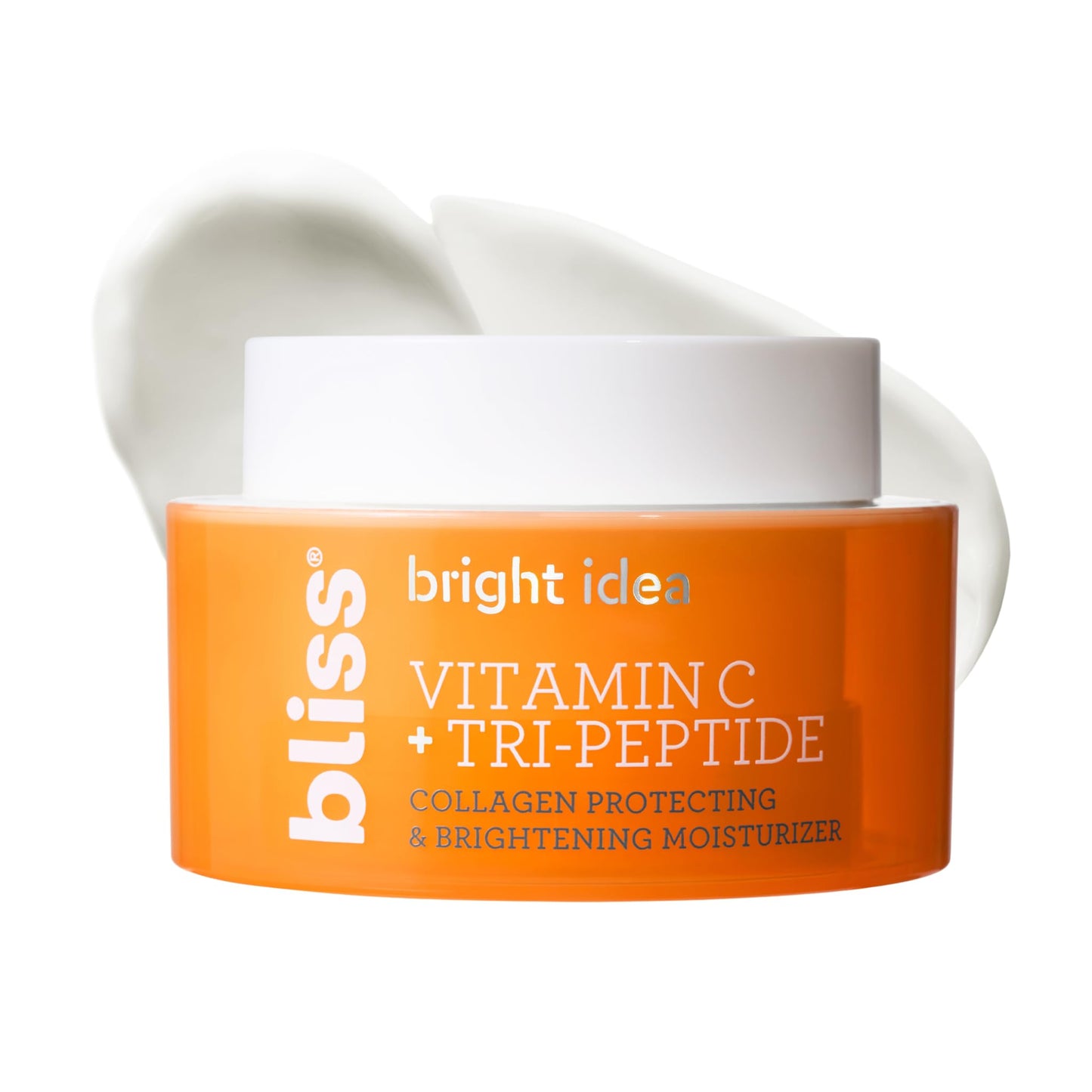 Bliss Vitamin C + Tri-Peptide Brightening Face Moisturizer, Hydrating Cream for Radiance, Firm-Looking Skin, Collagen Support, Dark Spot Reduction