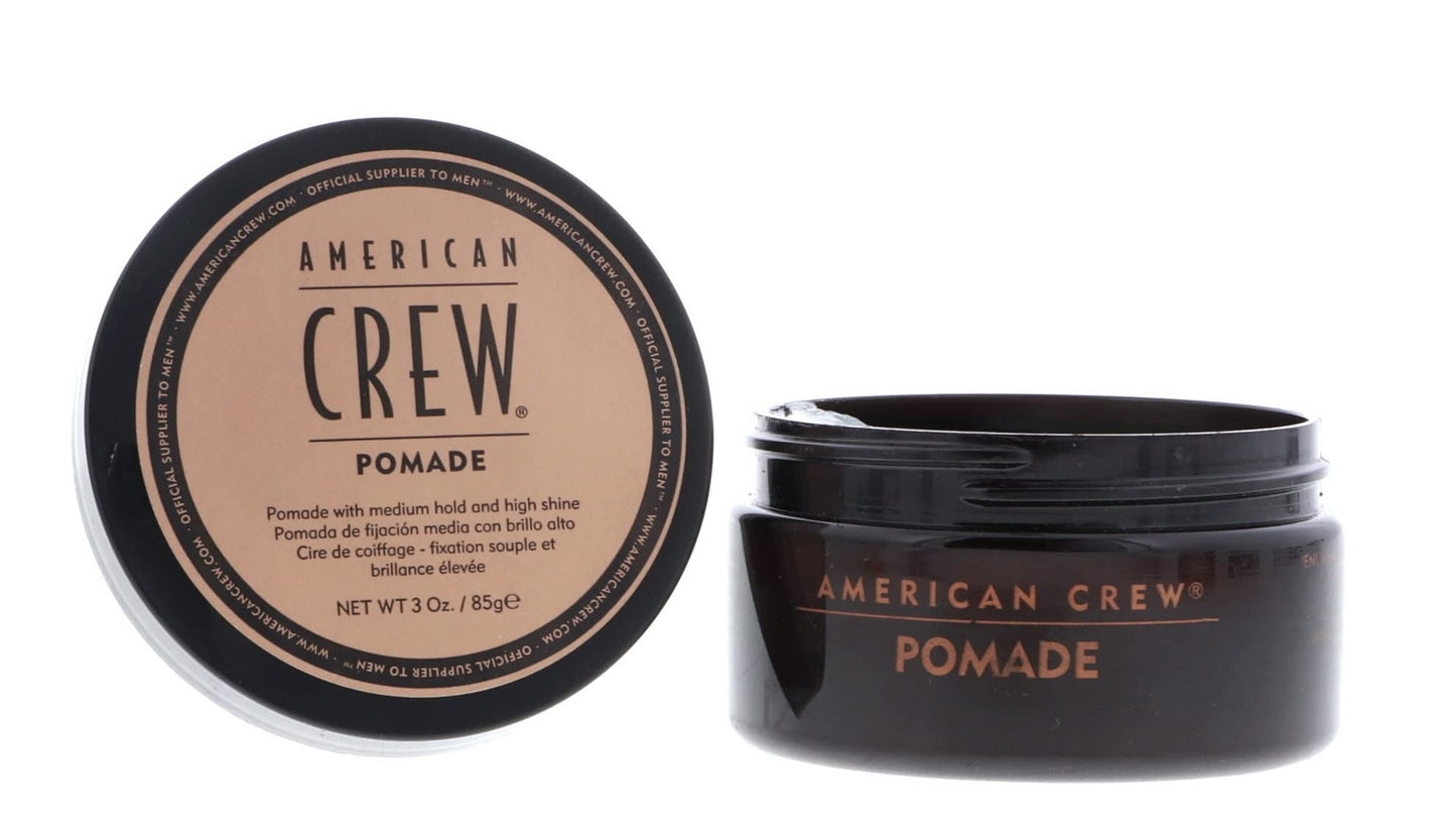 Men's Hair Pomade by American Crew, Medium Hold with High Shine, 3 Oz (Pack of 2)