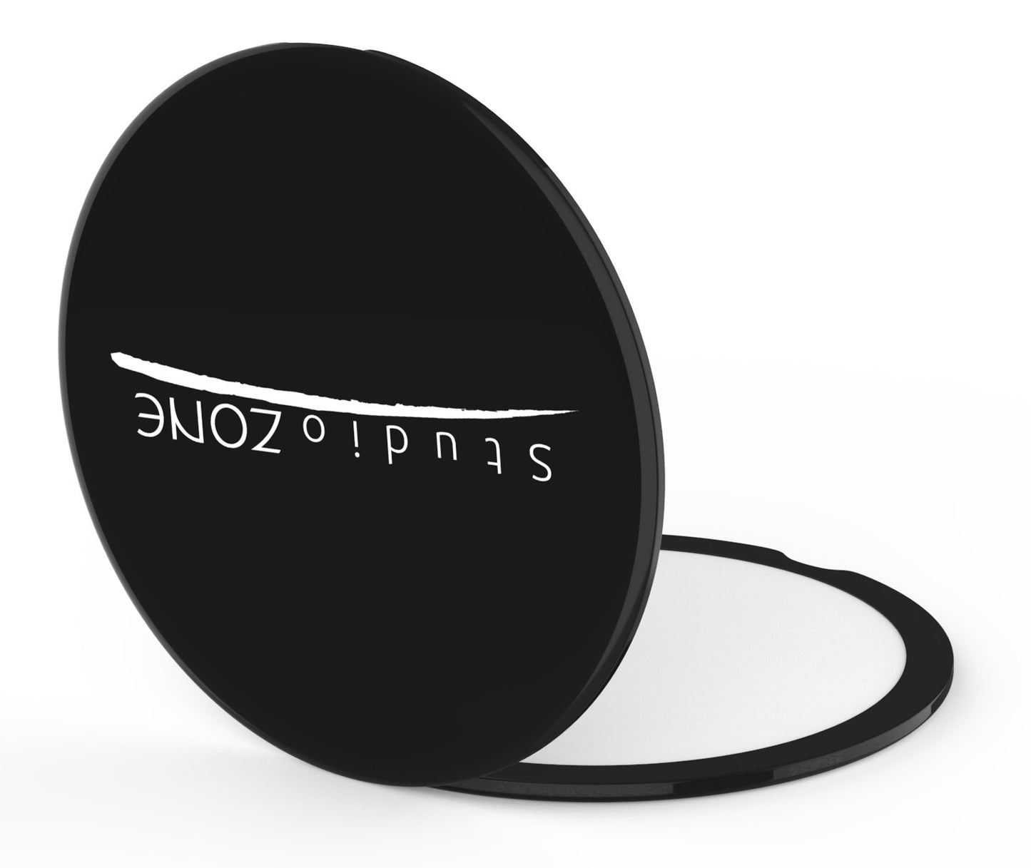 Compact Mirror - 10X Magnifying Mirror - Perfect for Purses - Small Travel Size - 2-Sided with 10X magnification and 1x w No Zoom - Black ClassZ Large