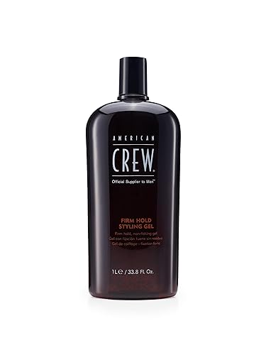 American Crew Men's Hair Styling Gel, Firm Hold, Non-Flaking, Gift for Him, 33.8 fl oz