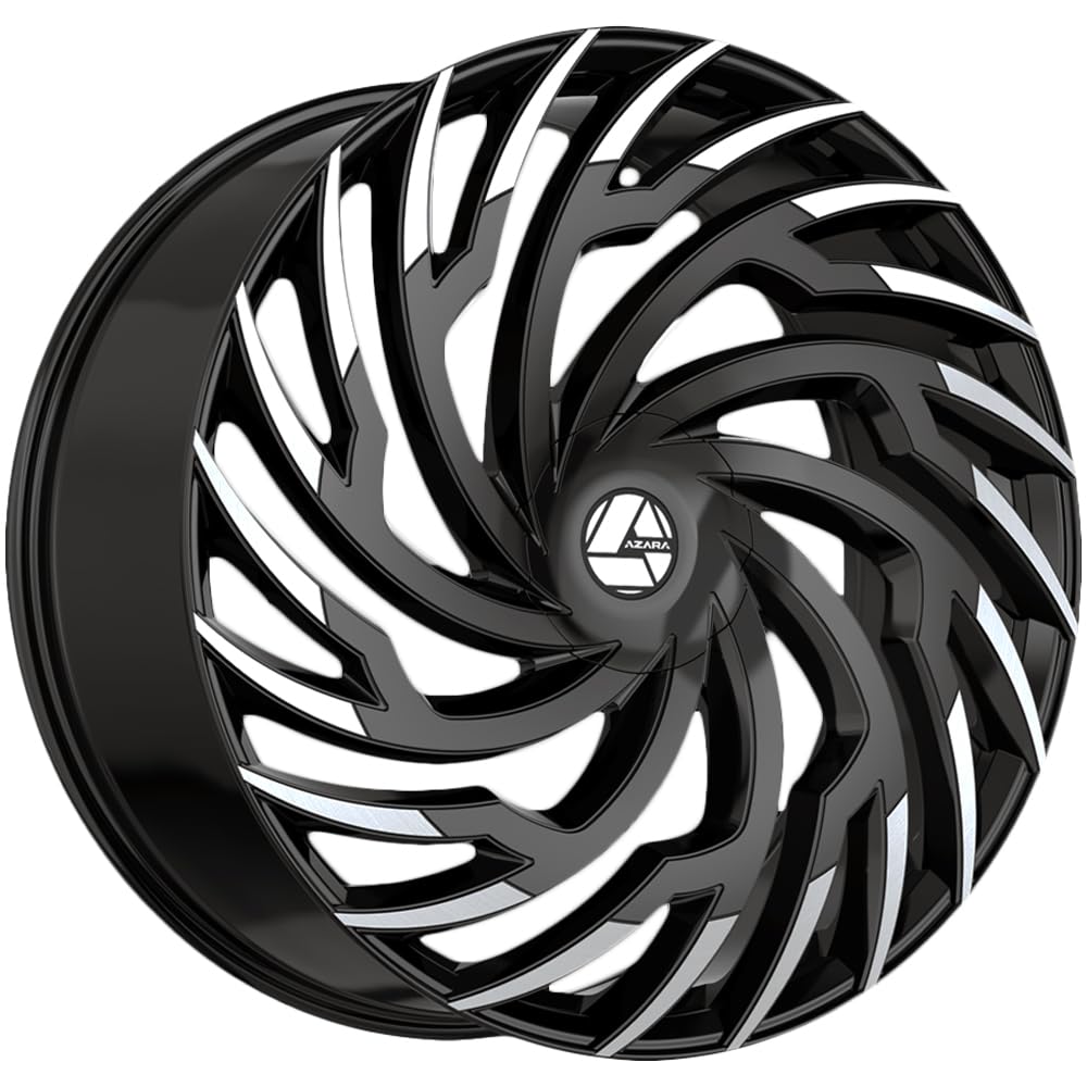 Azara AZA-536 22x8.5 5x112 5x114.3 +38 Cb 74.1 Gloss Black & Machined