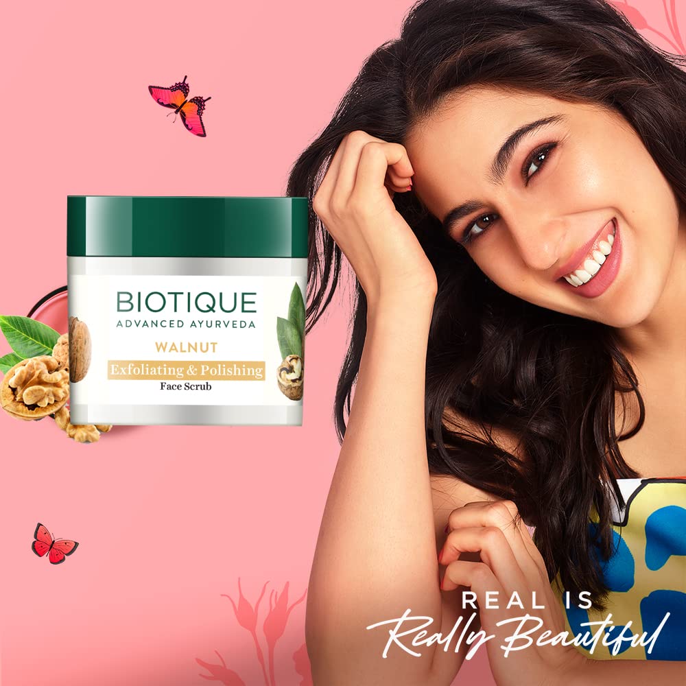 Biotique Bio Walnut Purifying and Polishing Scrub, 50 gm/1.76Oz.